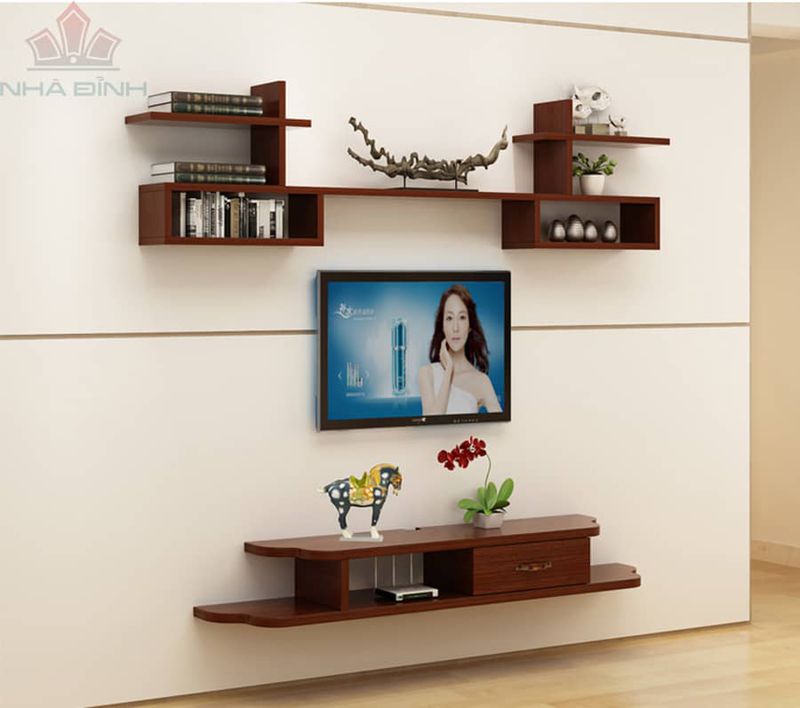 Tận dụng tối đa diện tích với kệ tivi treo tường thông minh.