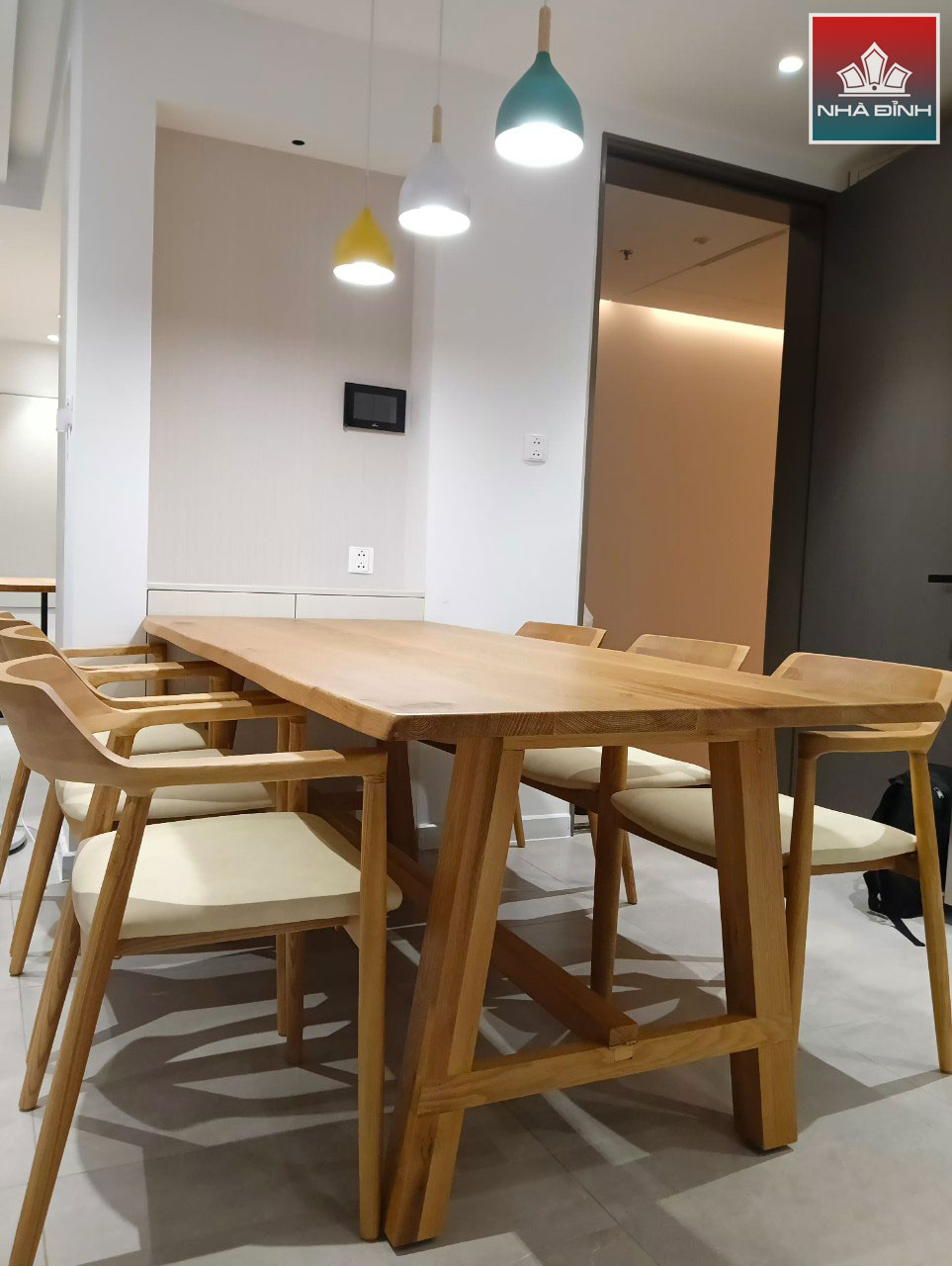 Bộ bàn ăn 6 ghế gỗ sồi (Oak)