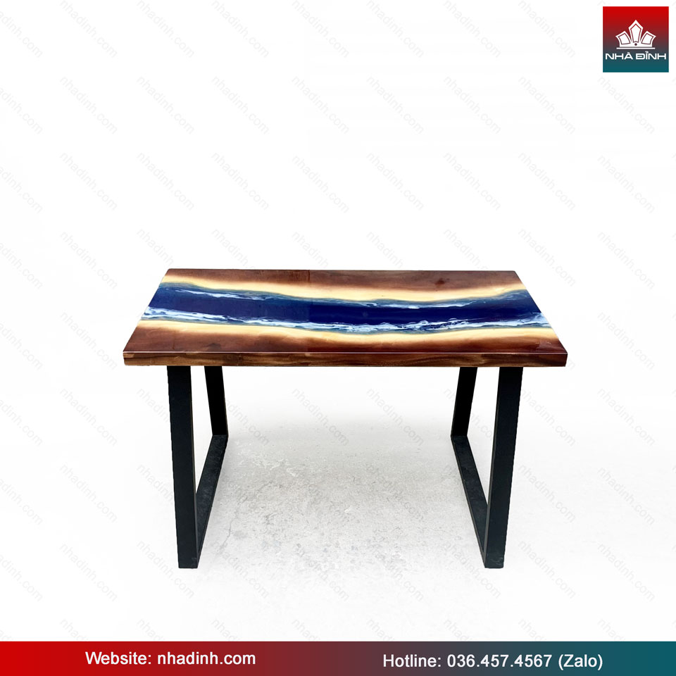 Mẫu Bàn Gỗ Me Tây Epoxy Cực Đẹp