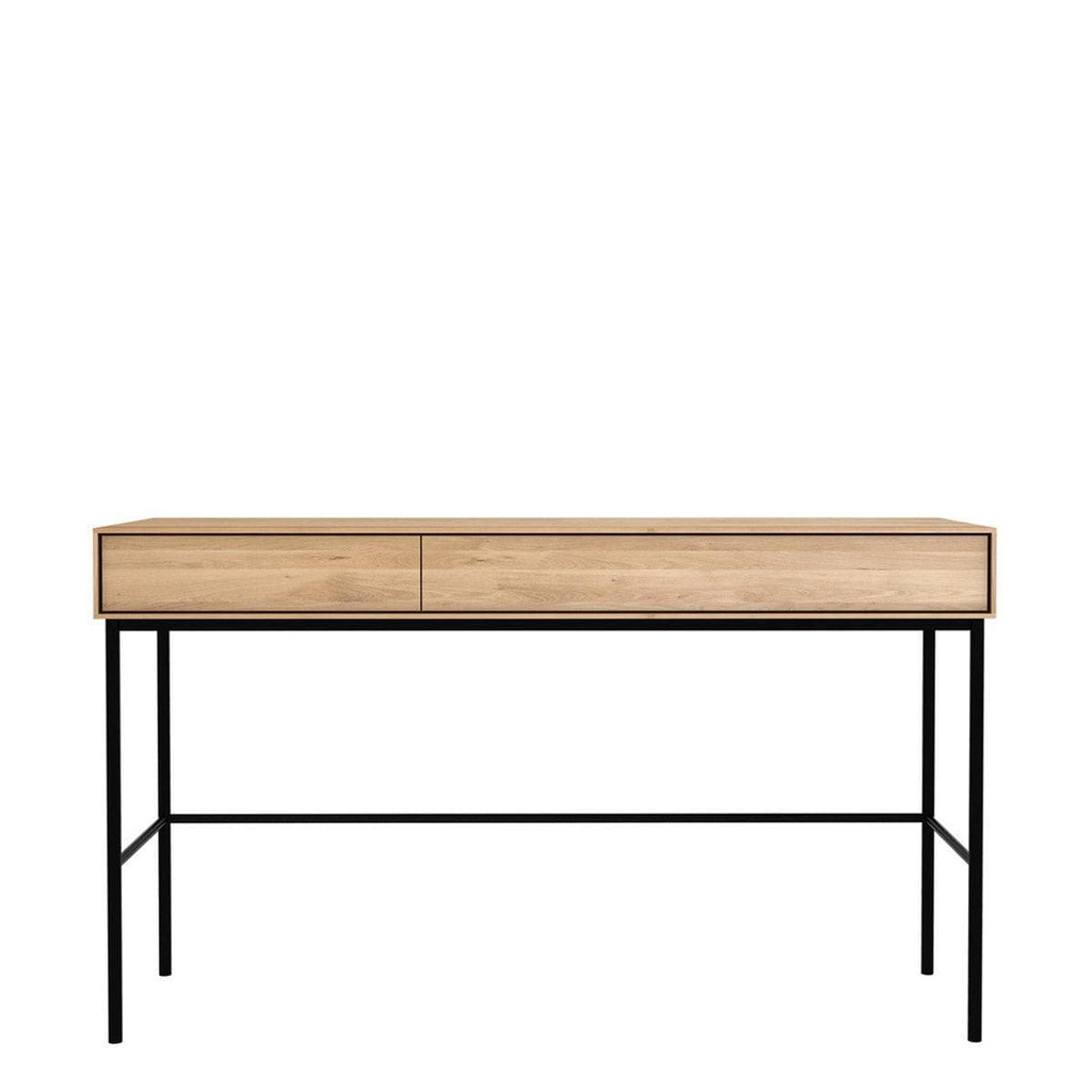 Bàn Làm Việc Sơn Đen Gỗ Sồi (Oak) Dài 127 Rộng 41 Cao 75 (cm)