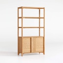 Tủ Sách Gỗ Sồi (Oak) Cao 200 Rộng 105 Sâu 45 (cm)