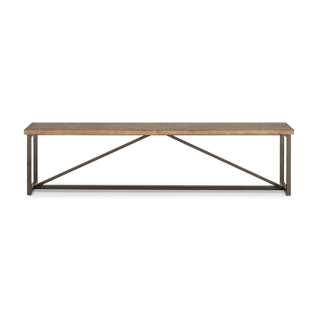 Ghế Băng Gỗ Thông Chân Sắt Dài 191 Rộng 36 Cao 48 (cm)