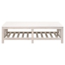 Bàn Coffee Gỗ Thông Sơn Trắng Mặt Đá Dài 160 Rộng 90 Cao 44 (cm)