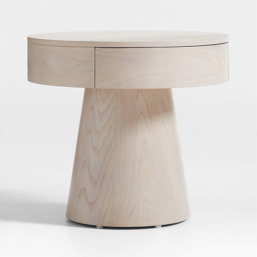 Tủ Đầu Giường Gỗ Sồi Cao 55 Đường Kính 60 (cm)