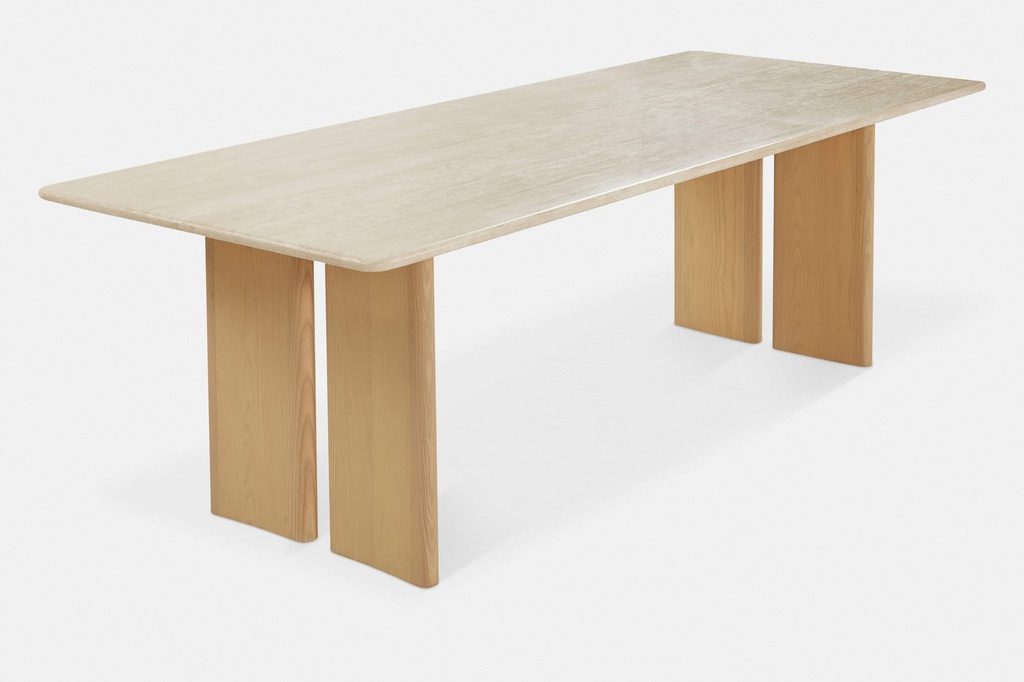 Bàn Ăn Mặt Đá Gỗ Tần Bì Cao 75 Ngang 251 Rộng 90 (cm)