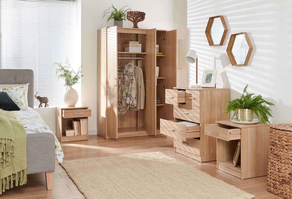 Tủ Quần Áo Gỗ Sồi Cao 165 Ngang 101 Rộng 46.5 (cm)