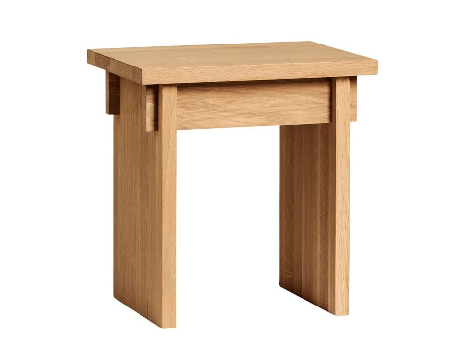 Ghế Đẩu Gỗ Sồi Cao 42 Ngang 40 Rộng 30 (cm)