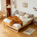 Giường Ngủ Gỗ Sồi Cao 40 Ngang 181 Rộng 203 (cm)