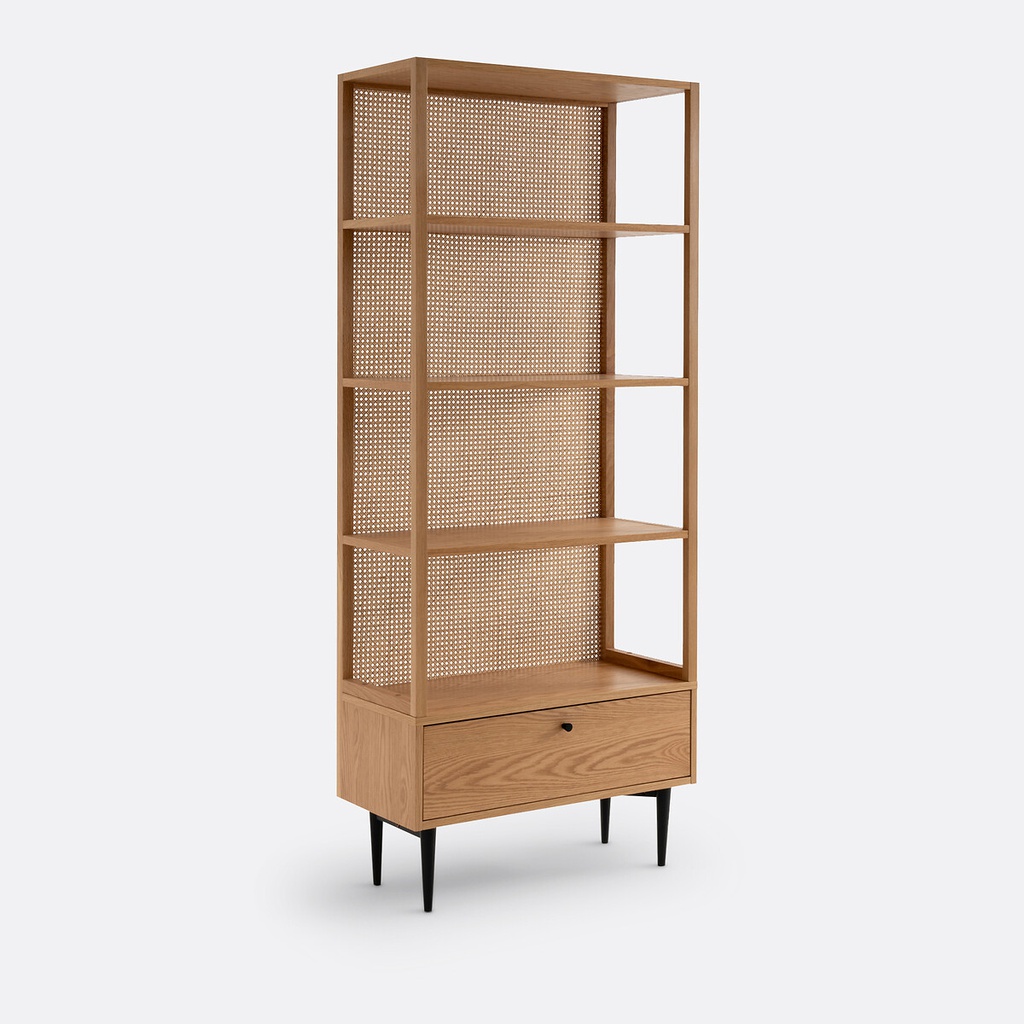 Tủ Sách Gỗ Sồi Cao 190 Ngang 80 Rộng 36 (cm)