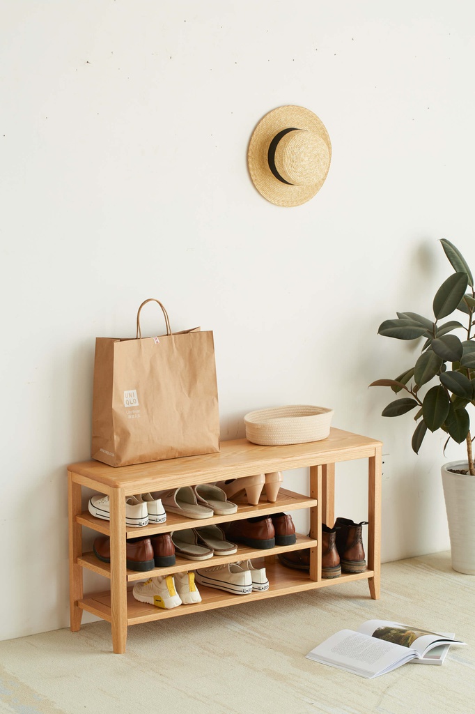 Kệ Giày Gỗ Sồi Cao 42 Ngang 60 Rộng 30 (cm)