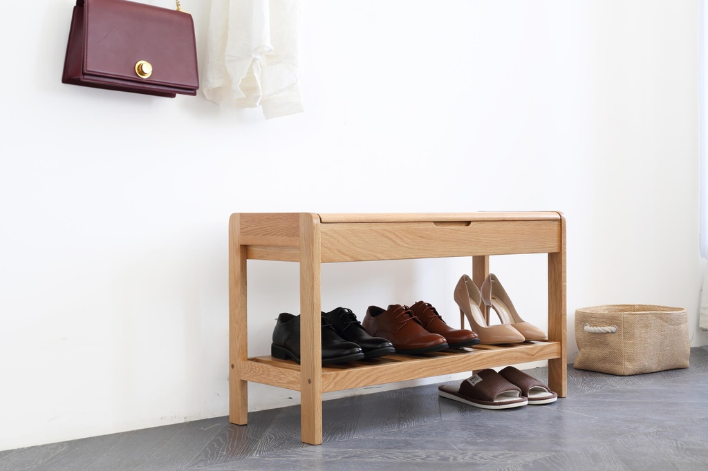 Kệ Giày Gỗ Sồi Cao 45 Ngang 60 Rộng 30 (cm)