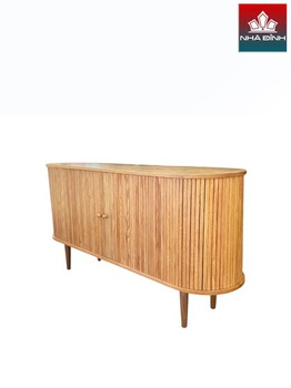 [OAKTTT196] Tủ Trang Trí Gỗ Sồi Cao 76 Ngang 160 Rộng 45 (cm)