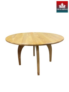 [ASHBA130] Bàn Ăn Tròn Gỗ Tần Bì Đường Kính 130 Cao 75 (cm)