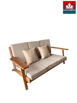[OAKSF36] Ghế Sofa Gỗ Sồi Cao 75 Ngang 160 Rộng 60 (cm)