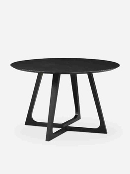 [ASHBA59] Bàn Ăn Sơn Đen Gỗ Tần Bì Đường Kính 120 Cao 75 (cm)