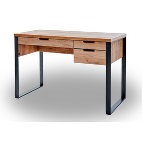 [OAKBLV207] Bàn Làm Việc Chân Sắt Gỗ Sồi Cao 76 Rộng 120 Sâu 55 (cm)