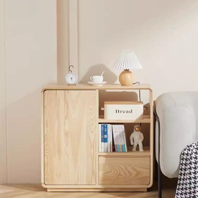 [ASHTTT23] Tủ Trang Trí Gỗ Tần Bì Cao 80 Ngang 85 Rộng 30 (cm)