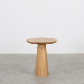 [OAKBSF245] Bàn Trà Gỗ Sồi Cao 46 Đường Kính 40 (cm)