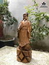 Tượng Gia Cát Lương (Khổng Minh) Gỗ Bách Xanh 5