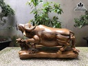 Tượng Trâu Gỗ Bách Xanh 2