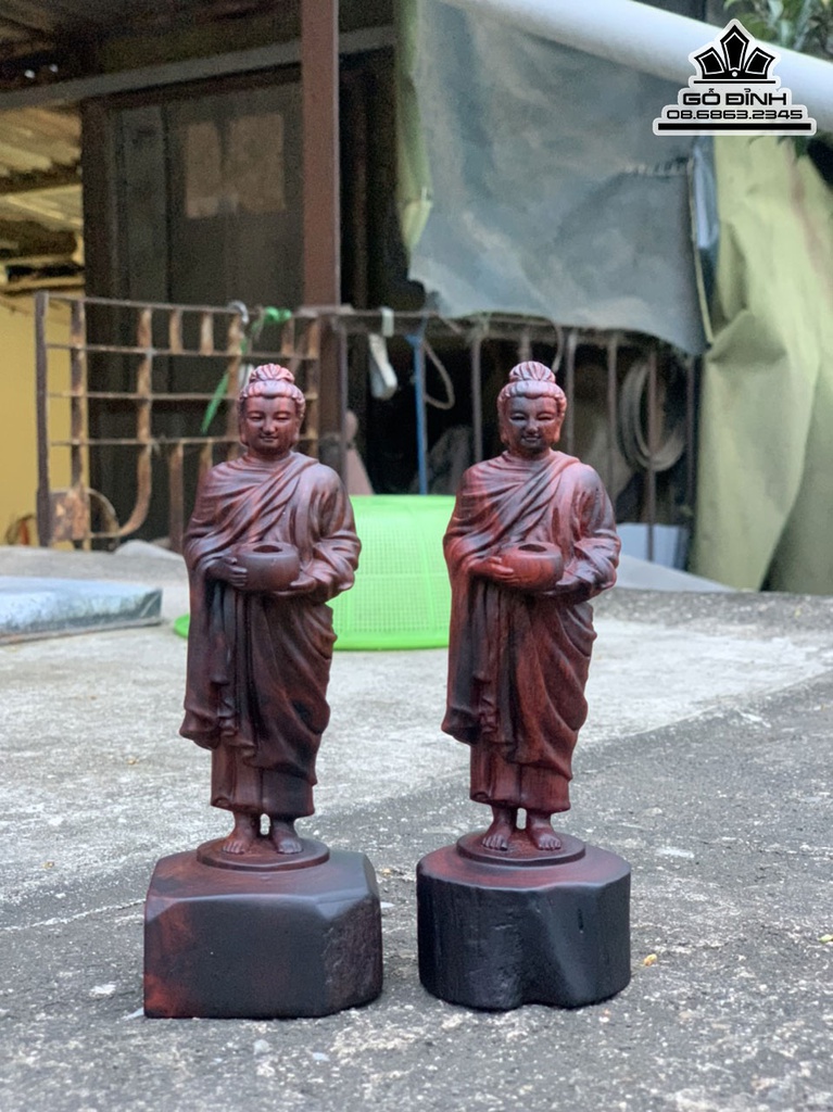 Tượng Phật Thích Ca Gỗ Trắc Cao 15 (cm) 0