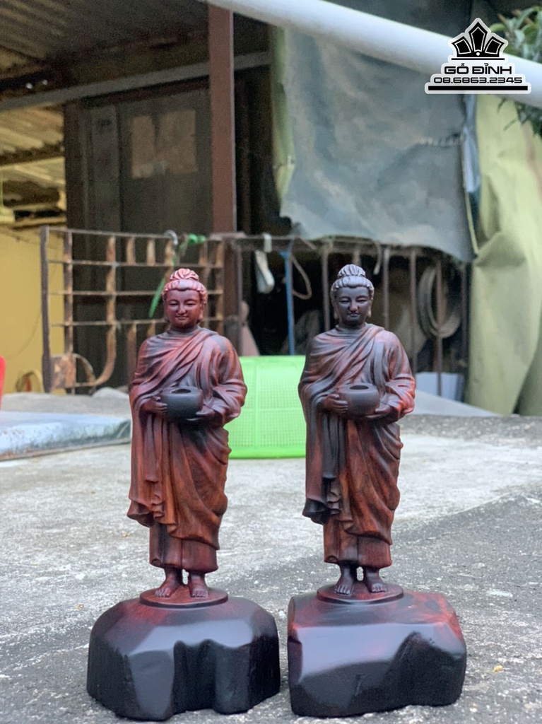 Tượng Phật Thích Ca Gỗ Trắc Cao 15 (cm) 2