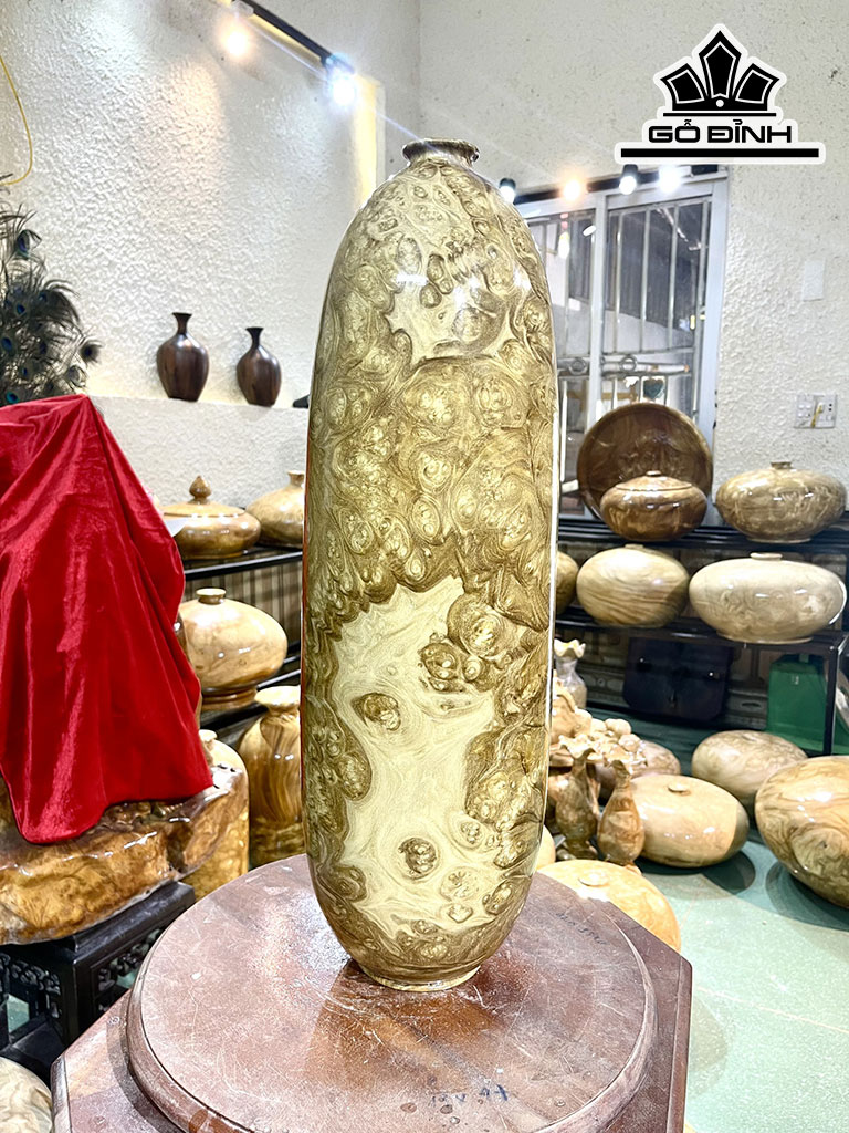 Chum Phú Quý Gỗ Nu Nghiến Cao 58 Đường Kính 18,5 (cm)