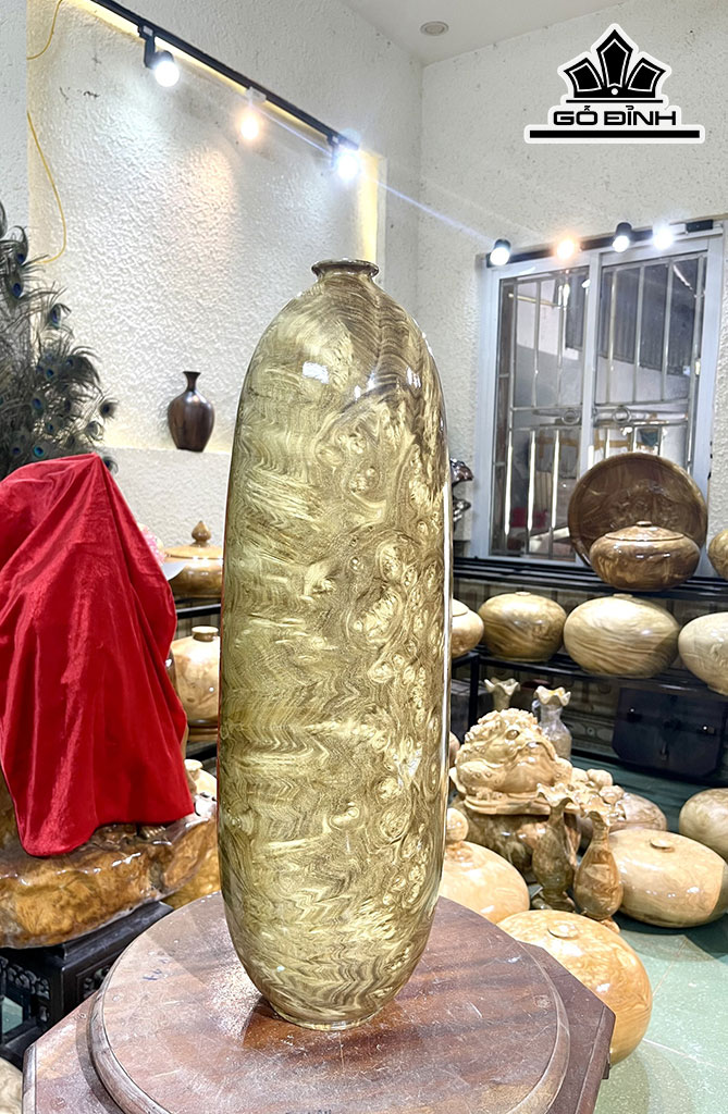Chum Phú Quý Gỗ Nu Nghiến Cao 58 Đường Kính 18,5 (cm)