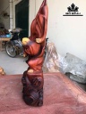 Tượng Đạt Ma Sư Tổ Gỗ Hương Cao 41 Ngang 17 Sâu 9 (cm)