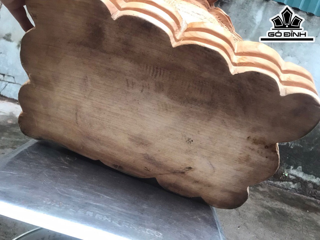 Tượng Thiềm Thừ Gỗ Ngọc Am Cao 24 Ngang 39 Sâu 28 (cm)
