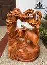 Tượng Trâu Gỗ Hương Cao 57 Ngang 39 Sâu 19 (cm)