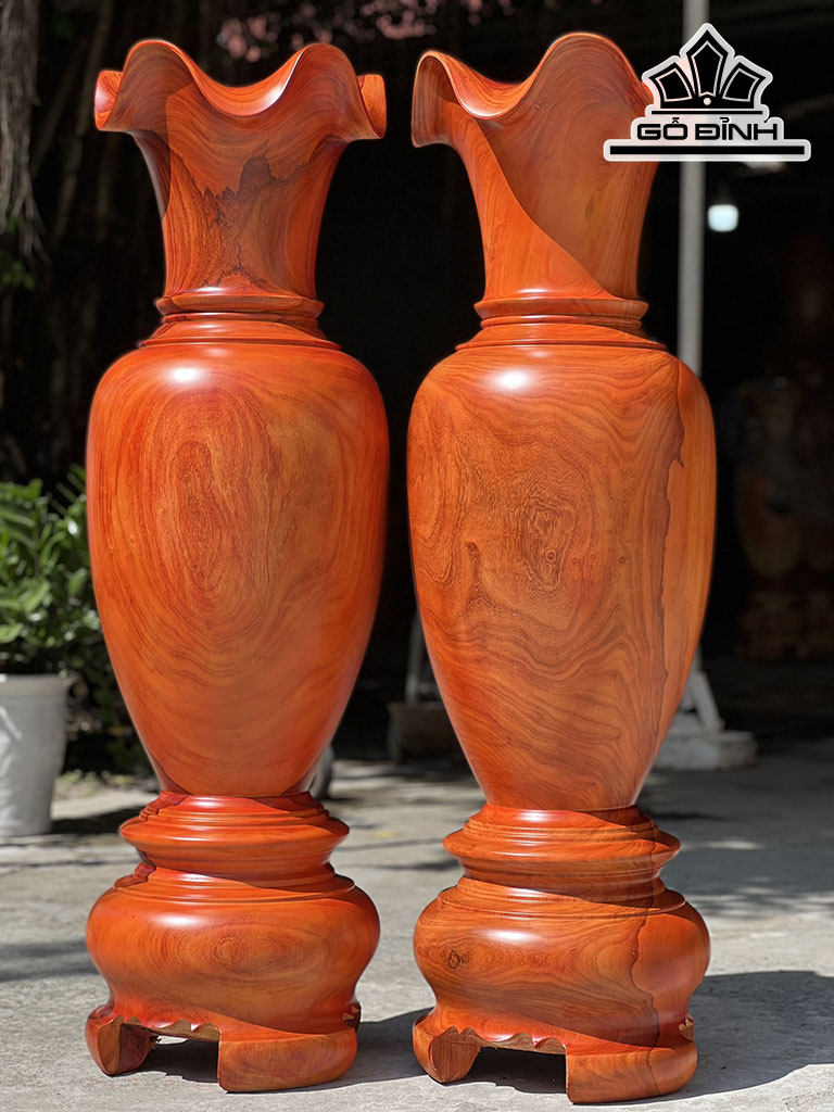Lục Bình Gỗ Hương Cao 140 Đường Kính 43 (cm) DS32