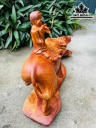 Tiểu Đồng Chăn Trâu Thổi Sáo Gỗ Hương Cao 28 Ngang 43 Sâu 16 (cm)