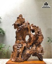 Tượng Nhất Tam Bái Phật Gỗ Bách Xanh Cao 76 Ngang  55 Sâu 20 (cm)