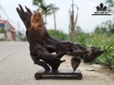 Tượng Đạt Ma Sư Tổ Gỗ Đinh Hương Cao 56 Ngang 59 Sâu 23 (cm)