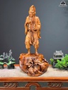 Tượng Tế Công Gỗ Sưa Cao 52 Ngang 25 Sâu 23 (cm)