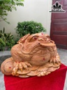 Tượng Thiềm Thừ Gỗ Ngọc Am Cao 35 Ngang 65 Sâu 42 (cm)