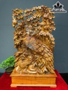 Tượng Phu Thê Viên Mãn Gỗ Hương Cao Cả Kỷ 79 Ngang 45 Sâu 18 (cm) - Kỷ Cao 12 (cm)